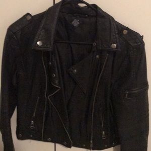 MOVING SALE!! Black Leather jacket